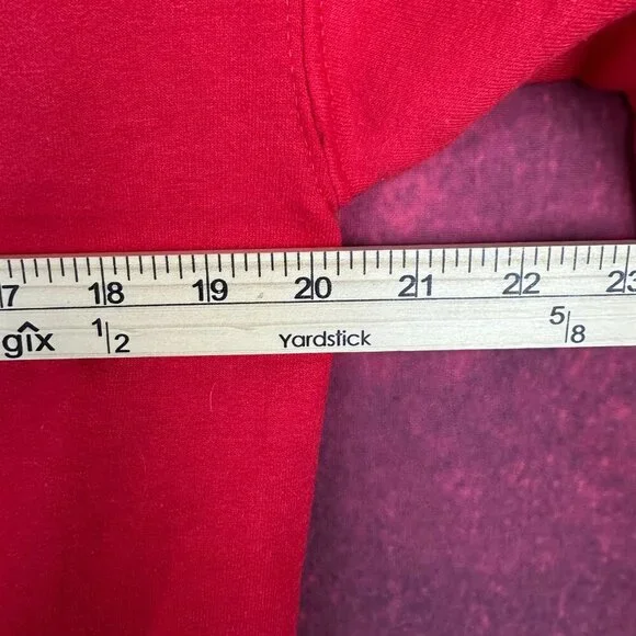 KANSAS CITY CHEFS MEN'S HOODED PULLOVER RED SWEATSHIRT , SIZE M MEDIUM - Picture 7 of 8